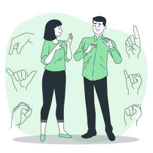 Professional sign language interpreters